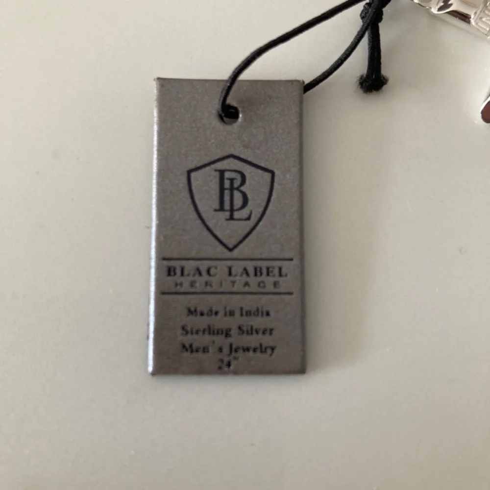 Blac Label Heritage INCI Crucifix Pendant 925 Sterling Silver Unisex NWT